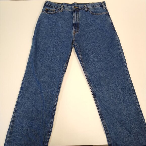 Full Blue Jeans Classic Fit Straight Leg Denim Men's Jeans 38x34 Sits At Waist - Picture 6 of 11